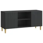 Cabinet TV Negru 102 x 34,5 x 50 cm Lemn prelucrat GartenMobel Dekor