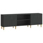 Cabinet TV Negru 150 x 31 x 50 cm Lemn prelucrat GartenMobel Dekor