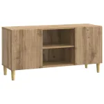 Cabinet TV Stejar Artizanal 102 x 34,5 x 50 cm Lemn prelucrat GartenMobel Dekor