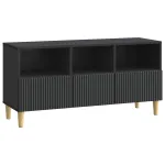 Cabinet TV cu sertar Negru 102 x 34,5 x 50 cm Lemn prelucrat GartenMobel Dekor
