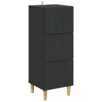 Dulap cu sertare Negru 33 x 34,5 x 90 cm Lemn prelucrat GartenMobel Dekor