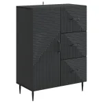 Bufet cu sertar Negru 66 x 34,5 x 89,5 cm Lemn prelucrat GartenMobel Dekor