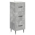 Dulap cu sertare Gri Beton 33 x 34,5 x 89,5 cm Lemn prelucrat GartenMobel Dekor