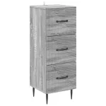 Dulap cu sertare Sonoma gri 33 x 34,5 x 89,5 cm Lemn prelucrat GartenMobel Dekor
