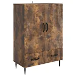 Bufet cu sertar Stejar fumuriu 66 x 34,5 x 95 cm Lemn prelucrat GartenMobel Dekor