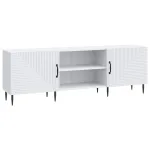 Cabinet TV Alb 150 x 31 x 50 cm Lemn prelucrat GartenMobel Dekor