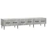 Cabinet TV Gri Beton 147 x 34,5 x 30 cm Lemn prelucrat GartenMobel Dekor