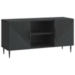 Cabinet TV Negru 102 x 34,5 x 50 cm Lemn prelucrat GartenMobel Dekor