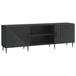 Cabinet TV Negru 150 x 31 x 50 cm Lemn prelucrat GartenMobel Dekor