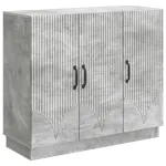Bufet Gri Beton 89 x 34,5 x 77 cm Lemn prelucrat GartenMobel Dekor