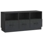 Cabinet TV cu sertar Negru 102 x 34,5 x 47 cm Lemn prelucrat GartenMobel Dekor