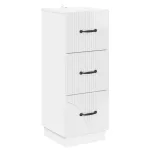 Dulap cu sertare Alb foarte lucios 33 x 34,5 x 87 cm GartenMobel Dekor