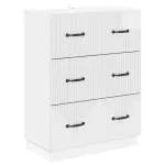 Dulap cu sertare Alb foarte lucios 66 x 34,5 x 87 cm GartenMobel Dekor
