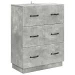Dulap cu sertare Gri Beton 66 x 34,5 x 87 cm Lemn prelucrat GartenMobel Dekor