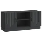 Cabinet TV Negru 102 x 34,5 x 47 cm Lemn prelucrat GartenMobel Dekor