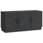 Cabinet TV Negru 99 x 34,5 x 47 cm Lemn prelucrat GartenMobel Dekor