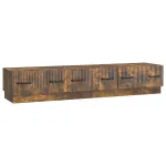 Cabinet TV Stejar fumuriu 147 x 34,5 x 27 cm Lemn prelucrat GartenMobel Dekor