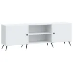 Cabinet TV Alb 150 x 31 x 50 cm Lemn prelucrat GartenMobel Dekor