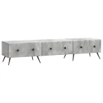 Cabinet TV Gri Beton 147 x 34,5 x 30 cm Lemn prelucrat GartenMobel Dekor