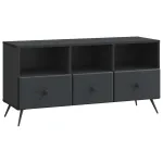 Cabinet TV cu sertar Negru 102 x 34,5 x 50 cm Lemn prelucrat GartenMobel Dekor