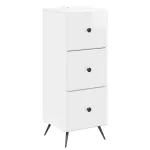 Dulap cu sertare Alb foarte lucios 33 x 34,5 x 90 cm GartenMobel Dekor
