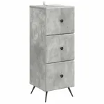 Dulap cu sertare Gri Beton 33 x 34,5 x 90 cm Lemn prelucrat GartenMobel Dekor