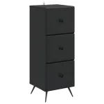 Dulap cu sertare Negru 33 x 34,5 x 90 cm Lemn prelucrat GartenMobel Dekor
