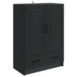 Bufet cu sertar Negru 66 x 34,5 x 92 cm Lemn prelucrat GartenMobel Dekor