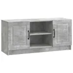 Cabinet TV Gri Beton 102 x 34,5 x 47 cm Lemn prelucrat GartenMobel Dekor