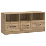 Cabinet TV Stejar Artizanal 102 x 34,5 x 47 cm Lemn prelucrat GartenMobel Dekor