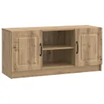 Cabinet TV Stejar Artizanal 102 x 34,5 x 47 cm Lemn prelucrat GartenMobel Dekor