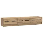 Cabinet TV Stejar Artizanal 147 x 34,5 x 27 cm Lemn prelucrat GartenMobel Dekor