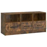 Cabinet TV Stejar fumuriu 102 x 34,5 x 47 cm Lemn prelucrat GartenMobel Dekor