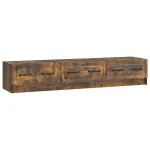 Cabinet TV Stejar fumuriu 147 x 34,5 x 27 cm Lemn prelucrat GartenMobel Dekor