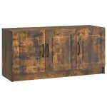Cabinet TV Stejar fumuriu 99 x 34,5 x 47 cm Lemn prelucrat GartenMobel Dekor