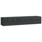 Cabinet TV cu sertar Negru 147 x 34,5 x 27 cm Lemn prelucrat GartenMobel Dekor