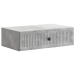 Masă laterală montată pe perete Gri Beton 59 x 34,5 x 17 cm GartenMobel Dekor