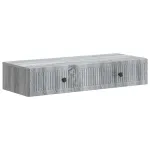 Masă laterală montată pe perete Sonoma gri 87,5 x 34,5 x 17 cm GartenMobel Dekor