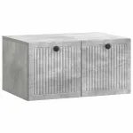 Oglindă TV montată pe perete Gri Beton 59,5 x 41 x 30 cm GartenMobel Dekor