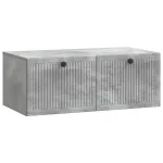 Oglindă TV montată pe perete Gri Beton 78,5 x 41 x 30 cm GartenMobel Dekor