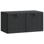 Oglindă TV montată pe perete Pe perete Negru 59,5 x 31 x 30 cm GartenMobel Dekor