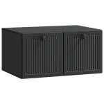 Oglindă TV montată pe perete Pe perete Negru 59,5 x 41 x 30 cm GartenMobel Dekor