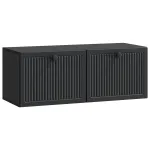 Oglindă TV montată pe perete Pe perete Negru 78,5 x 31 x 30 cm GartenMobel Dekor