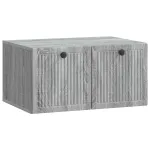 Oglindă TV montată pe perete Sonoma gri 59,5 x 41 x 30 cm GartenMobel Dekor