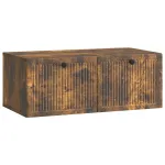 Oglindă TV montată pe perete Stejar fumuriu 78,5 x 41 x 30 cm GartenMobel Dekor