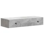Masă laterală montată pe perete Gri Beton 87,5 x 34,5 x 17 cm GartenMobel Dekor