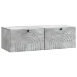 Oglindă TV montată pe perete Gri Beton 99 x 41 x 30 cm GartenMobel Dekor