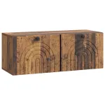 Oglindă TV montată pe perete Lemn vechi 78,5 x 31 x 30 cm GartenMobel Dekor