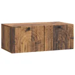 Oglindă TV montată pe perete Lemn vechi 78,5 x 41 x 30 cm GartenMobel Dekor