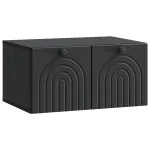 Oglindă TV montată pe perete Pe perete Negru 59,5 x 41 x 30 cm GartenMobel Dekor